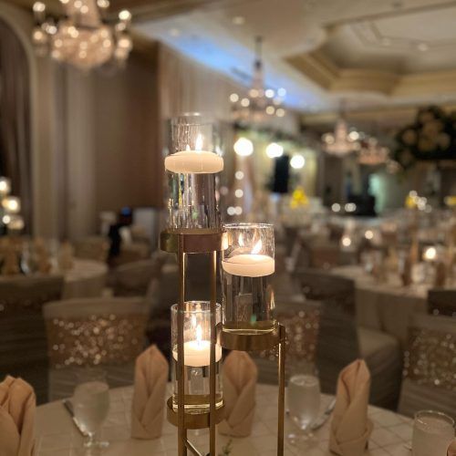 Elegant floating candle display